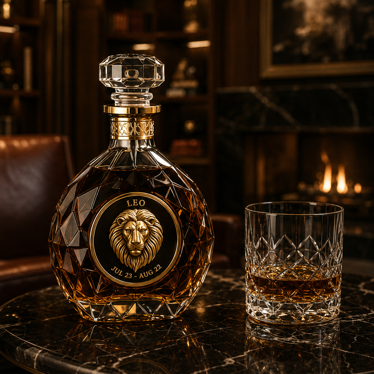 ♌️Leo Crystal Whiskey Decanter🦁—Luxurious Lion-Shaped Collector's Decanter