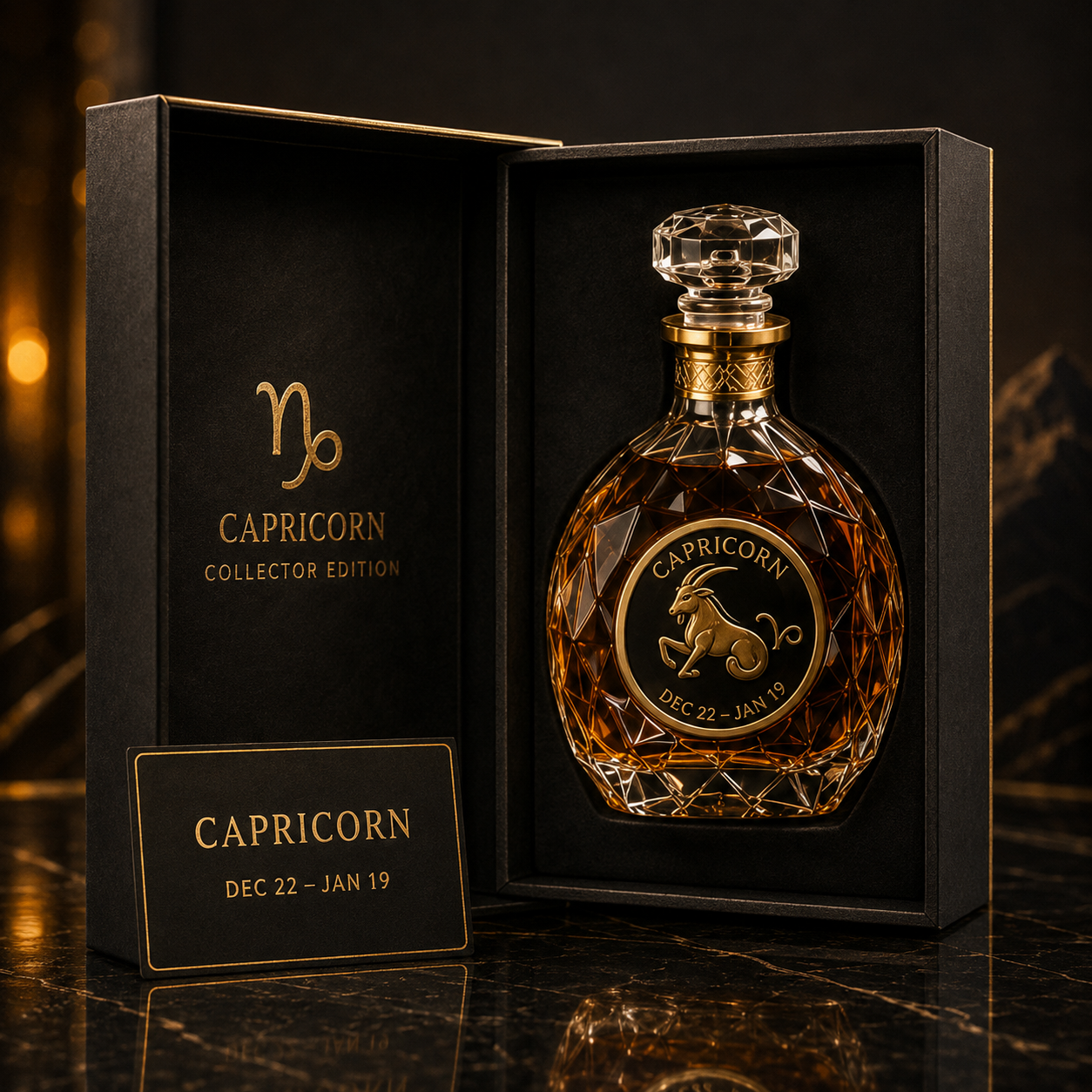 ♑️Capricorn Crystal Whiskey Decanter—A Luxurious, Collector-Grade Decanter Shaped Like a Capricorn