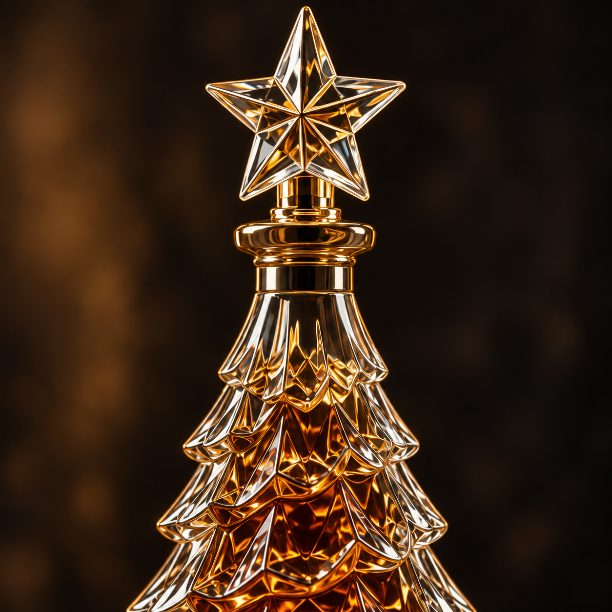 🎄The Kaelvorny Crystal Everlight Tree — Star-Crowned Christmas Glass Decanter