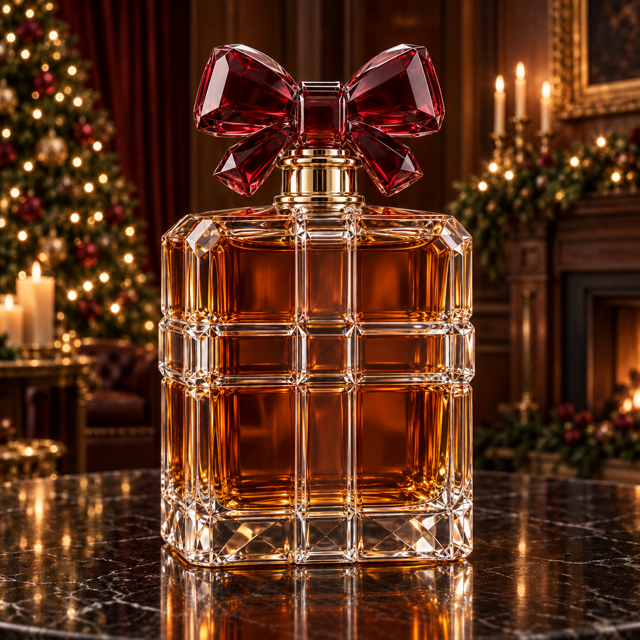 🎄The Kaelvorny Royal Christmas Gift 🎁— Crystal Bow Decanter