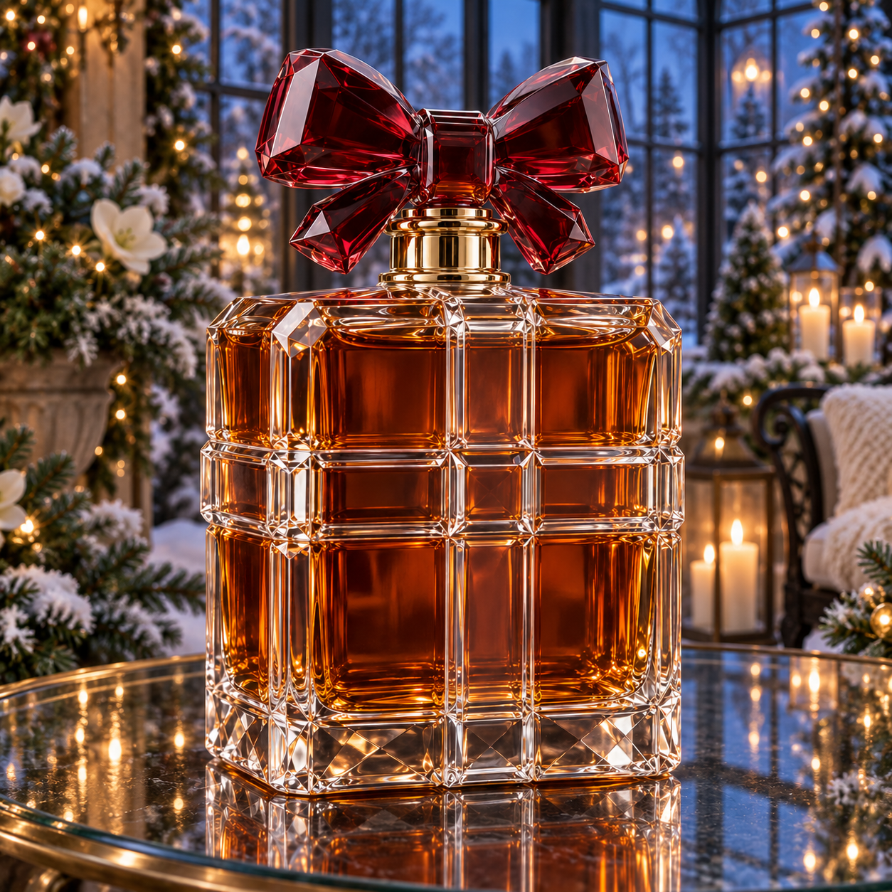 🎄The Kaelvorny Royal Christmas Gift 🎁— Crystal Bow Decanter
