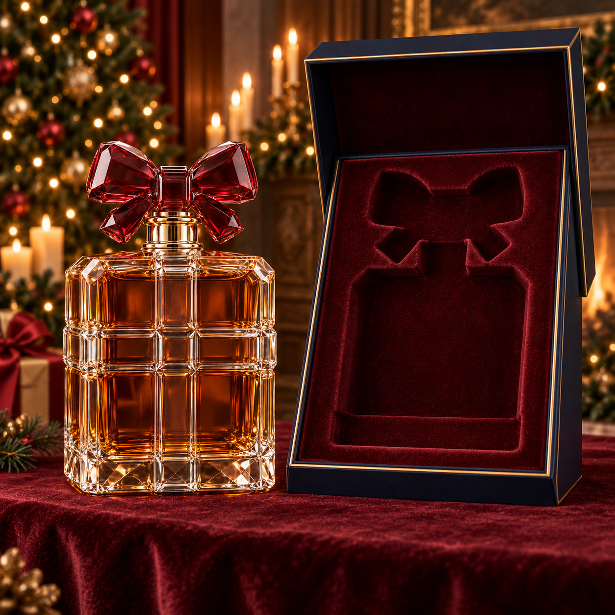 🎄The Kaelvorny Royal Christmas Gift 🎁— Crystal Bow Decanter