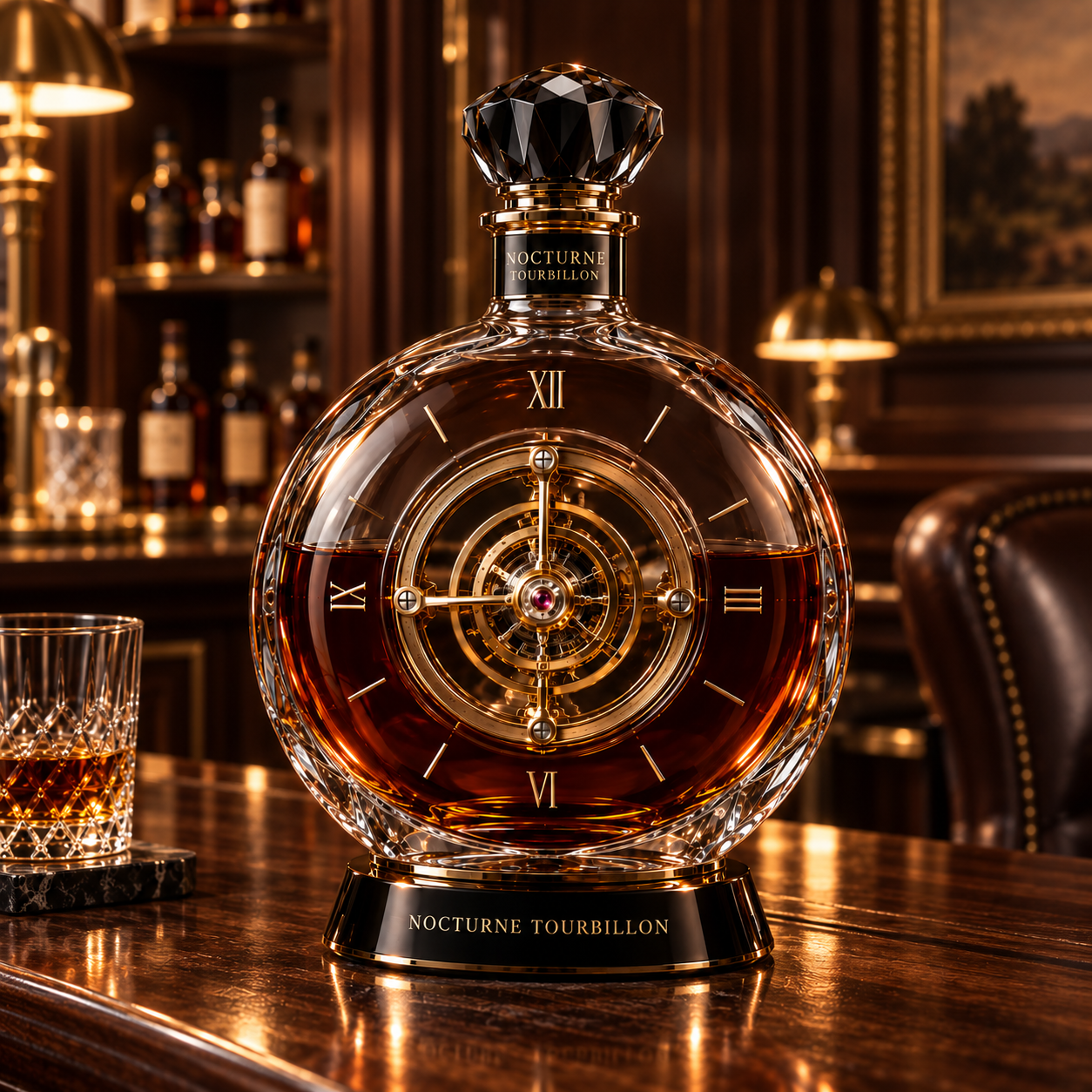 The Kaelvorny Nocturne Tourbillon — Horology-Inspired Luxury Decanter