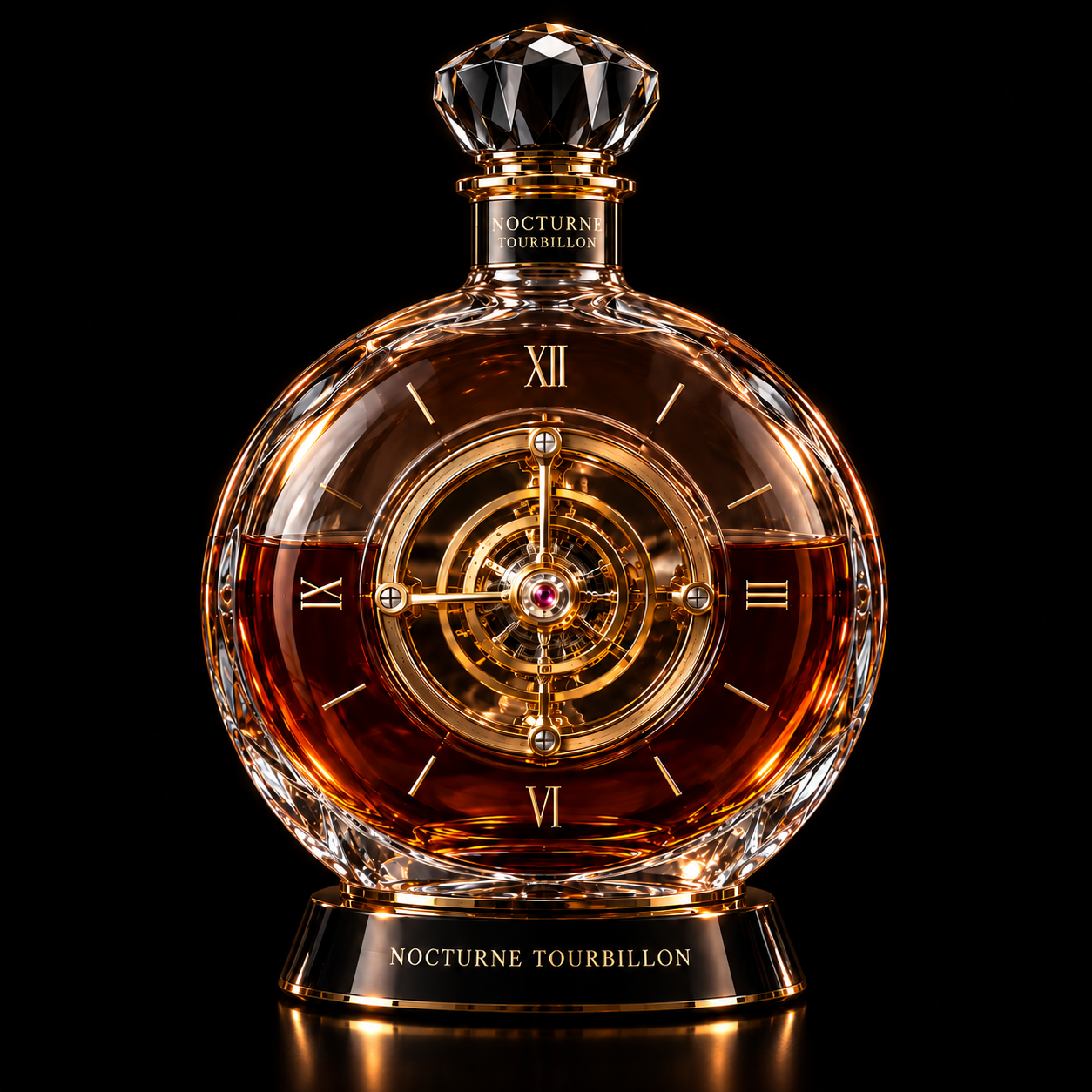 The Kaelvorny Nocturne Tourbillon — Horology-Inspired Luxury Decanter