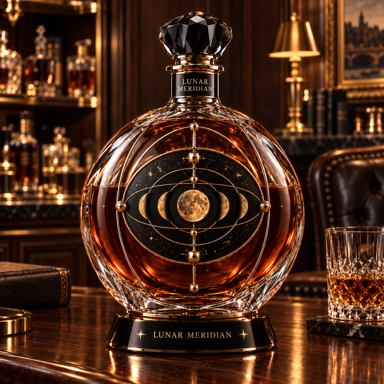 The Kaelvorny Lunar Meridian — Celestial Horology-Inspired Luxury Decanter