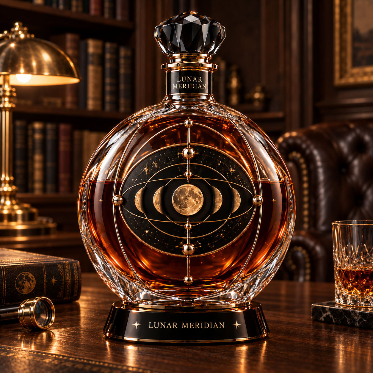 The Kaelvorny Lunar Meridian — Celestial Horology-Inspired Luxury Decanter