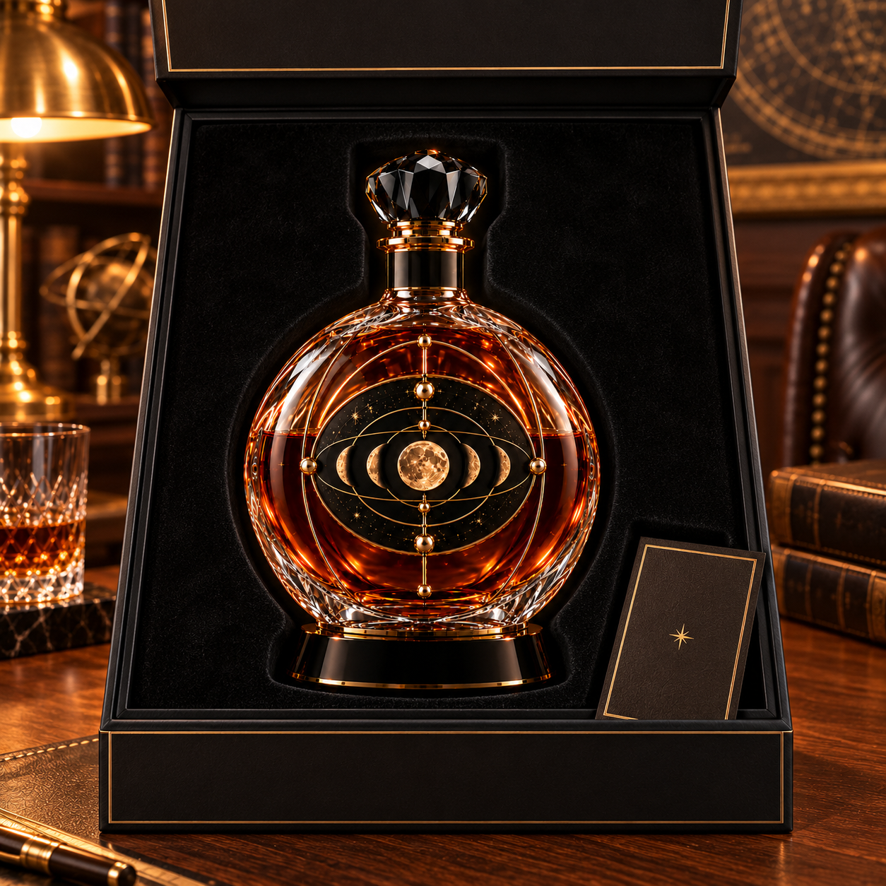 The Kaelvorny Lunar Meridian — Celestial Horology-Inspired Luxury Decanter