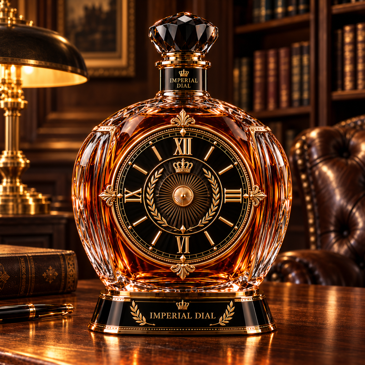 The Kaelvorny Imperial Dial — Imperial Horology-Inspired Luxury Decanter