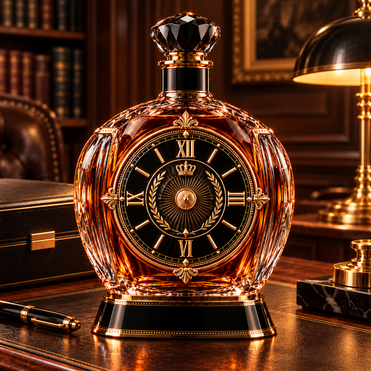 The Kaelvorny Imperial Dial — Imperial Horology-Inspired Luxury Decanter
