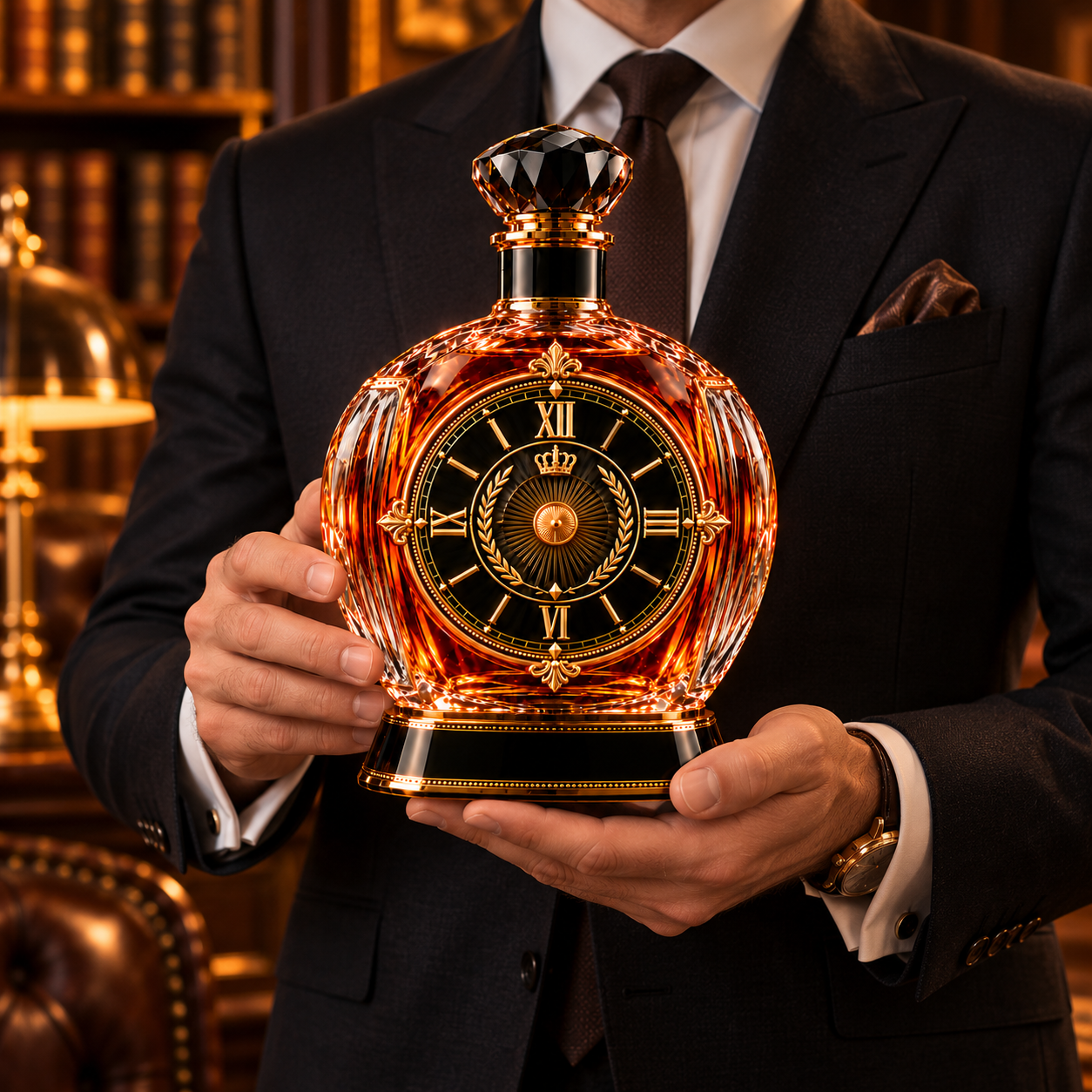 The Kaelvorny Imperial Dial — Imperial Horology-Inspired Luxury Decanter
