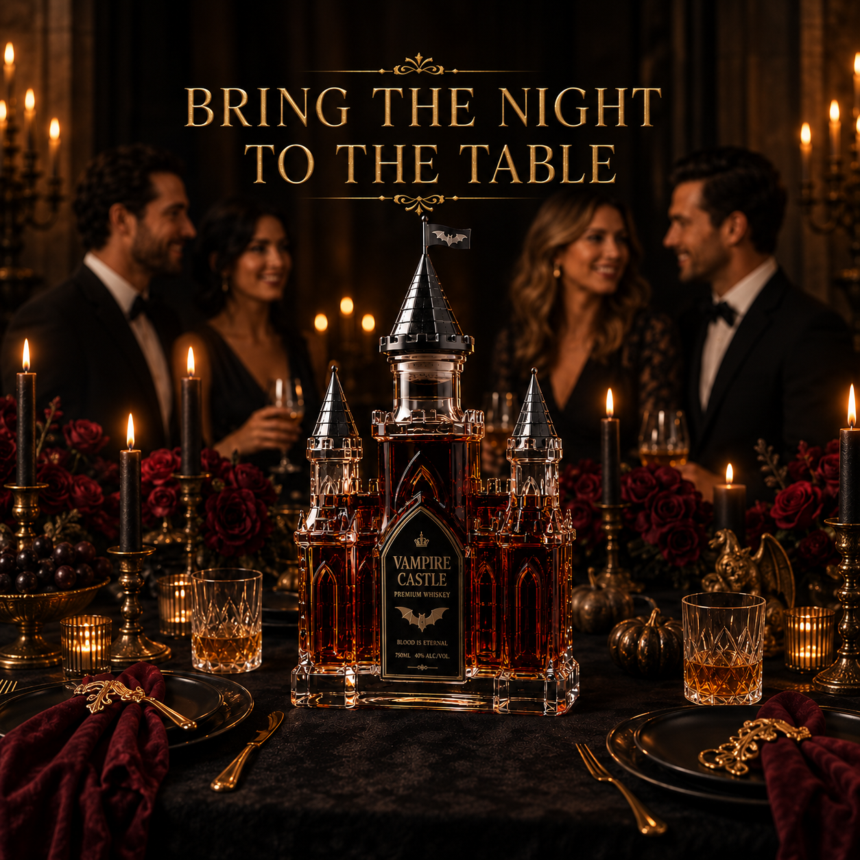🎃Halloween Series – Castle Wine Bottle – A Distinctive Gift for the Home Bar