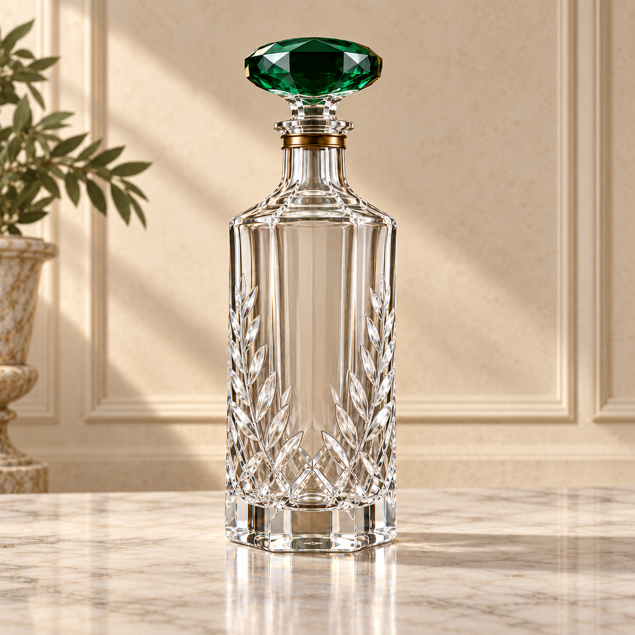 Emerald Laurel held as a treasured collectible