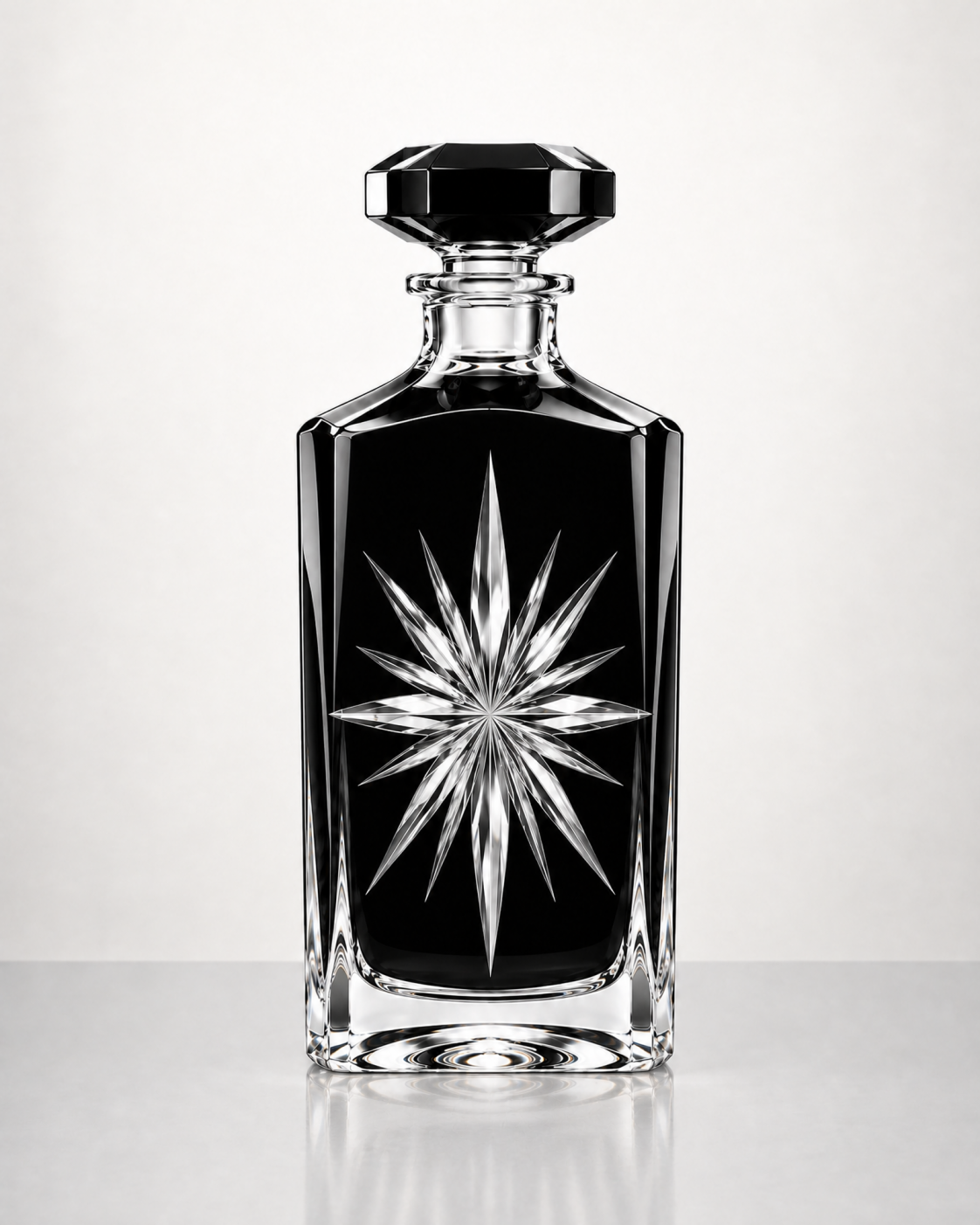 The Kaelvorny Obsidian Star — Luxury Crystal Decanter