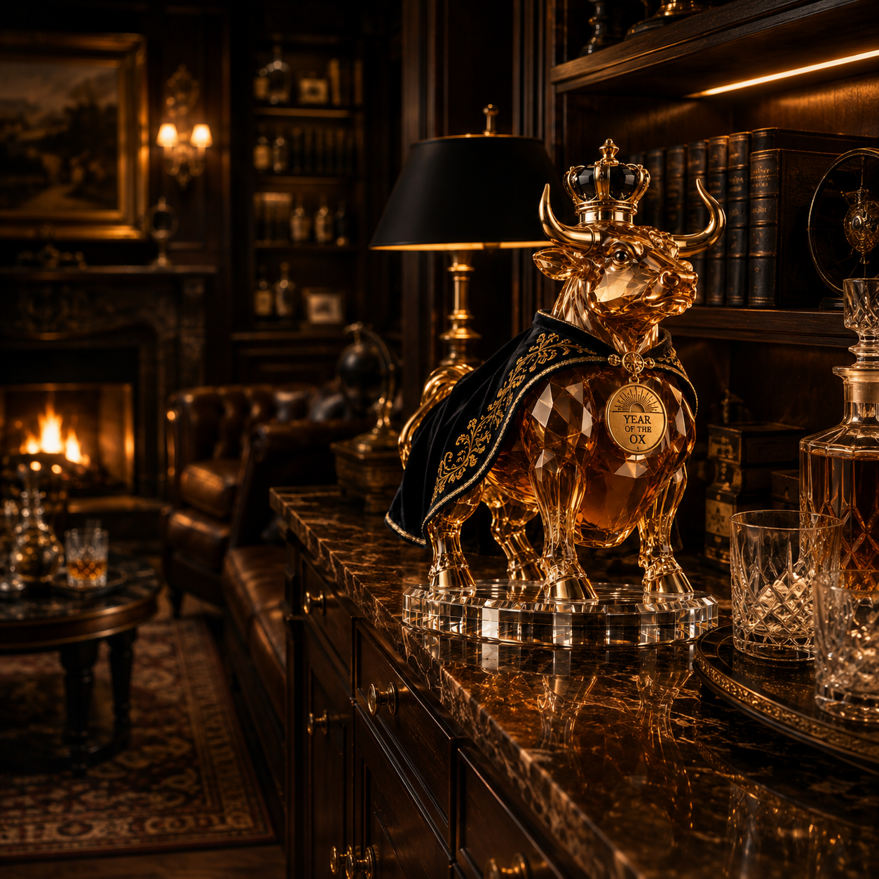 The Steadfast Builder™ —🐂 Year of the Ox Royal Collectible Whiskey Decanter