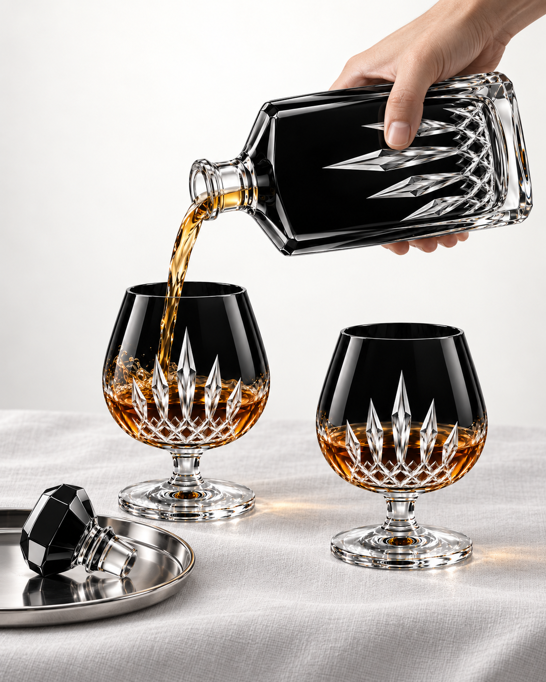 The Kaelvorny Eclipse Crown — Luxury Crystal Decanter