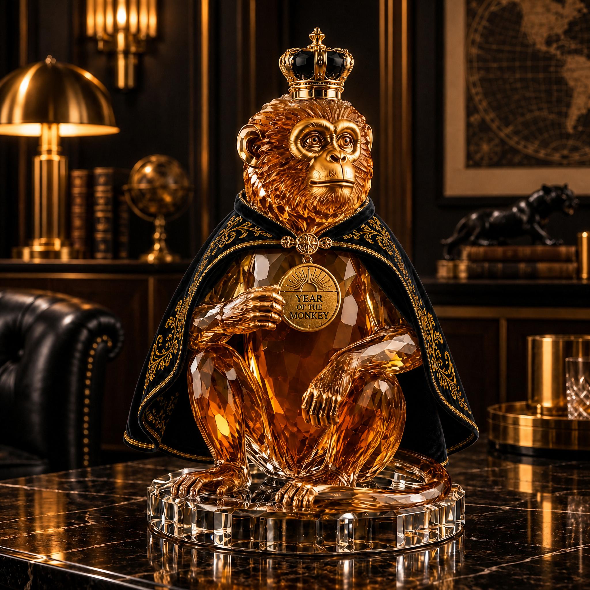 The Ingenious Innovator™ —🐒 Year of the Monkey Royal Collectible Whiskey Decanter