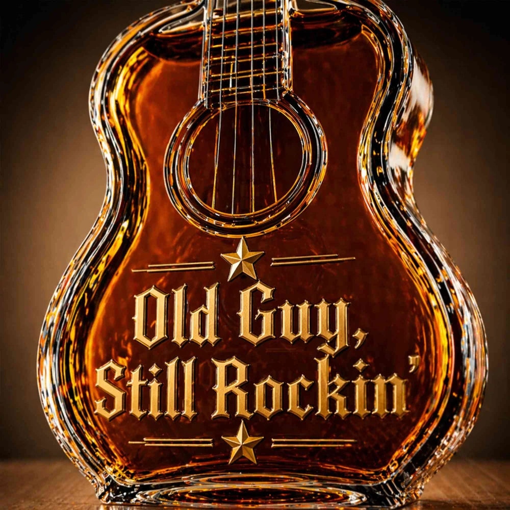 🎸🥃 Rock Style Guitar-Shaped Wine Bottle Decanter – Luxury Liquor Display for Music Lovers 🔥✨