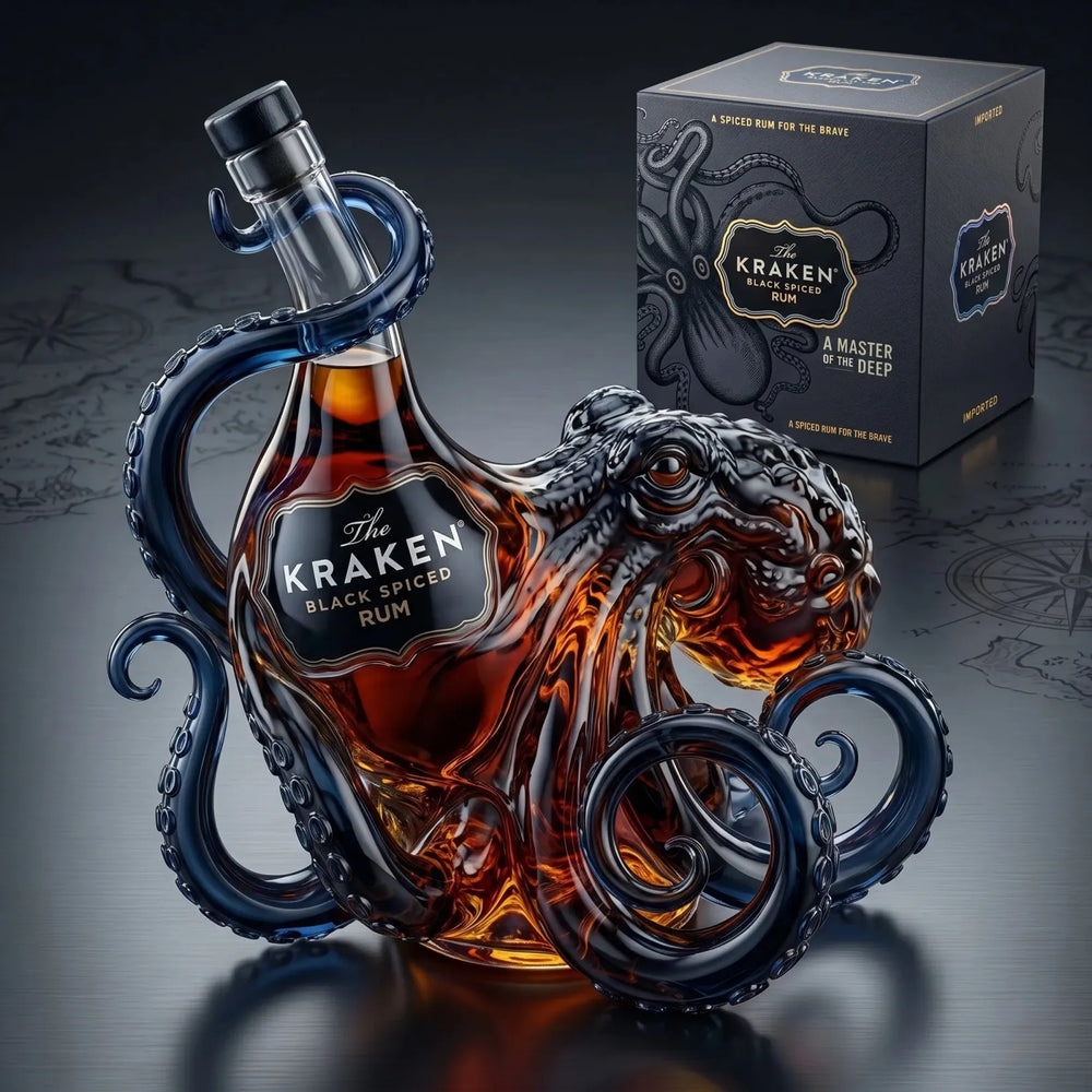 The Kraken Rum Edition 3D Octopus Bottle