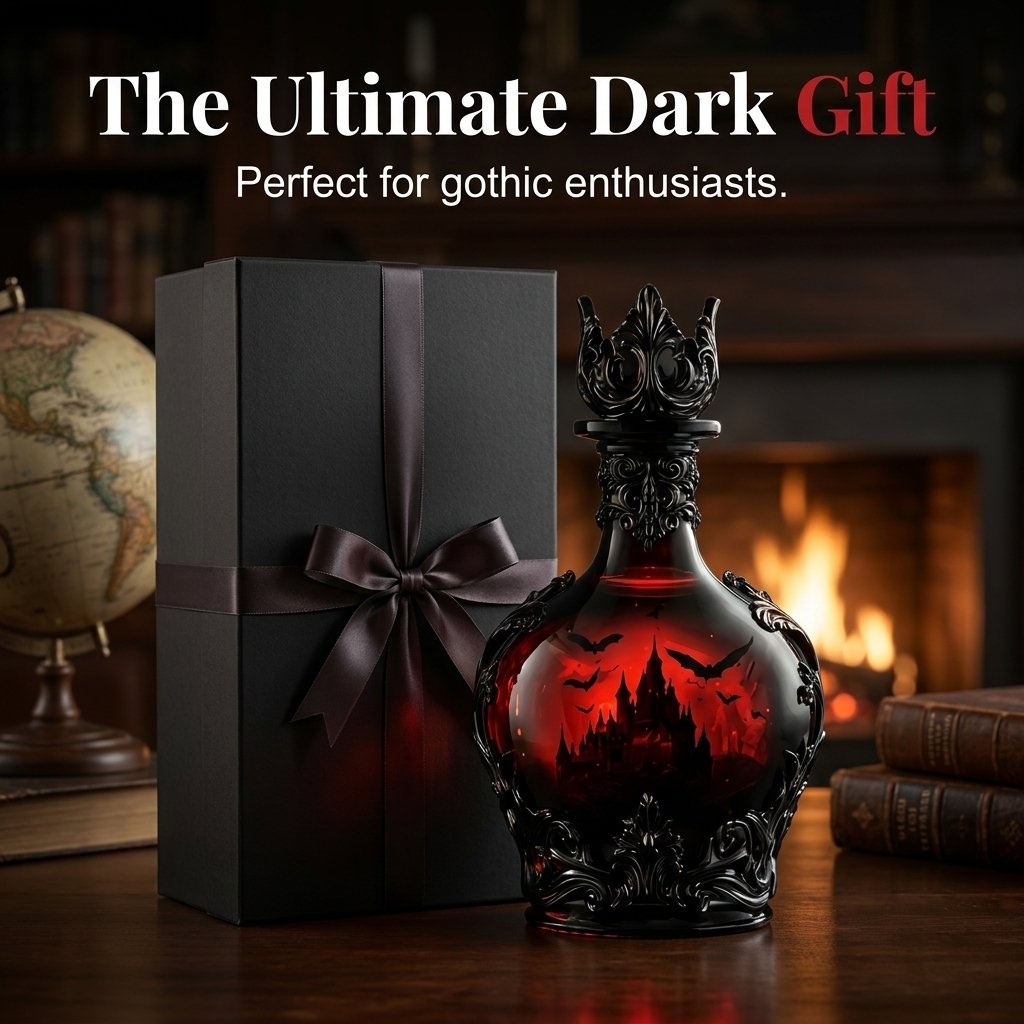 💥50% SAVINGS💀 Magic Potion Vampire Whiskey Decanter | Gothic Castle Glass Bottle Decor
