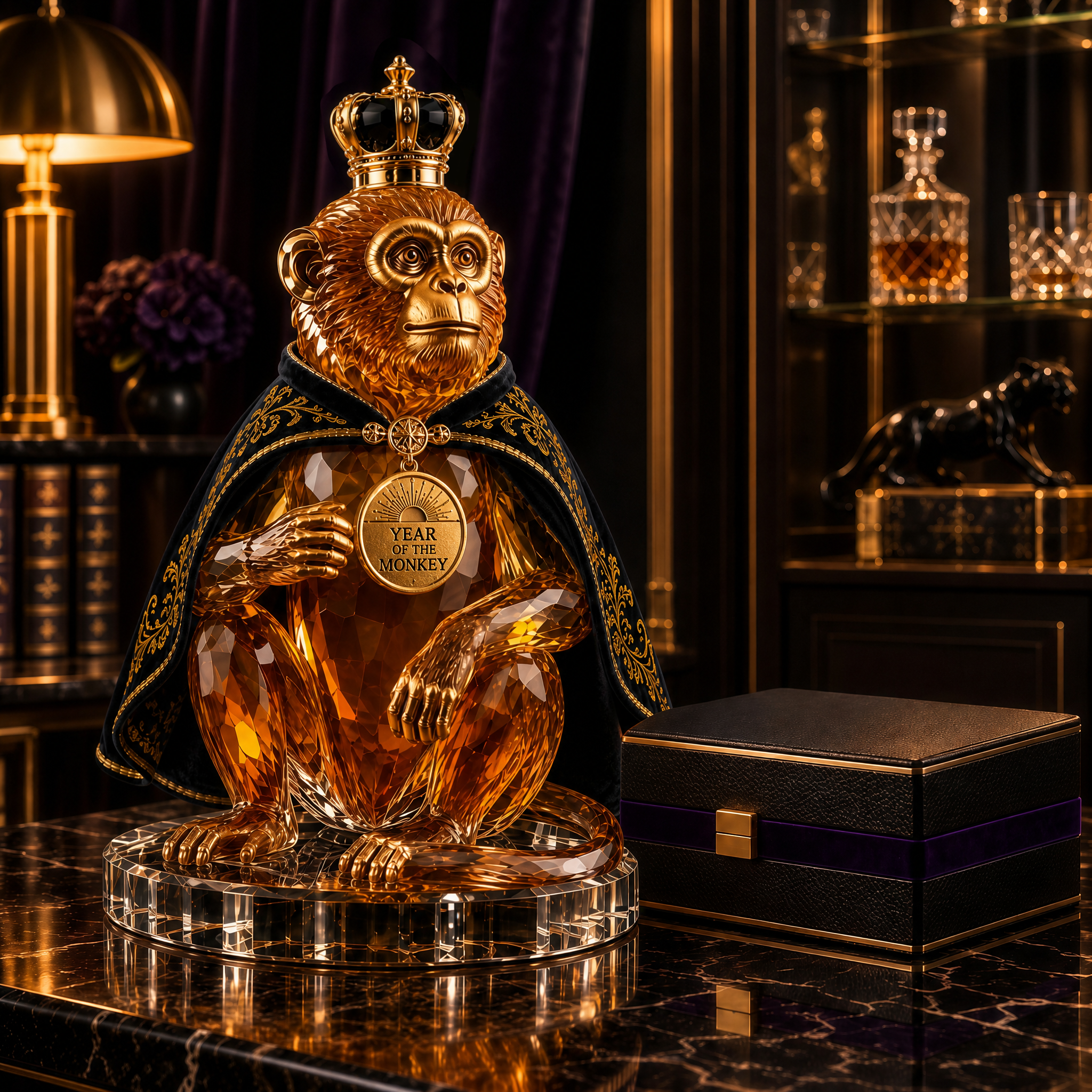 The Ingenious Innovator™ —🐒 Year of the Monkey Royal Collectible Whiskey Decanter