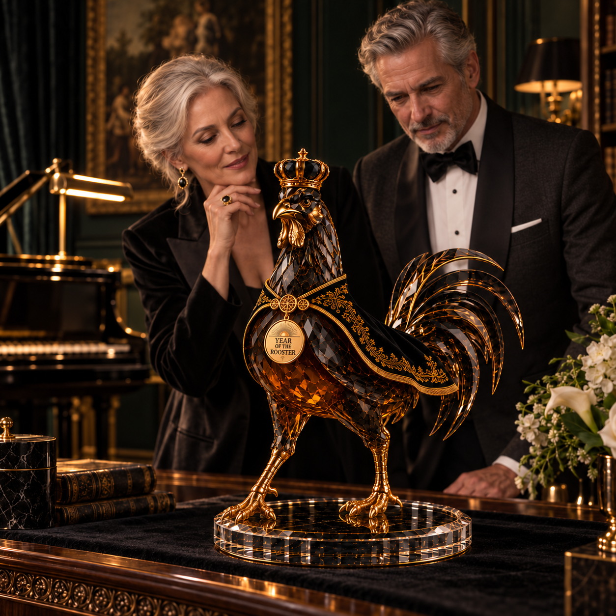 The Proud Standard-Bearer —🐔 Year of the Rooster Royal Collectible Whiskey Decanter