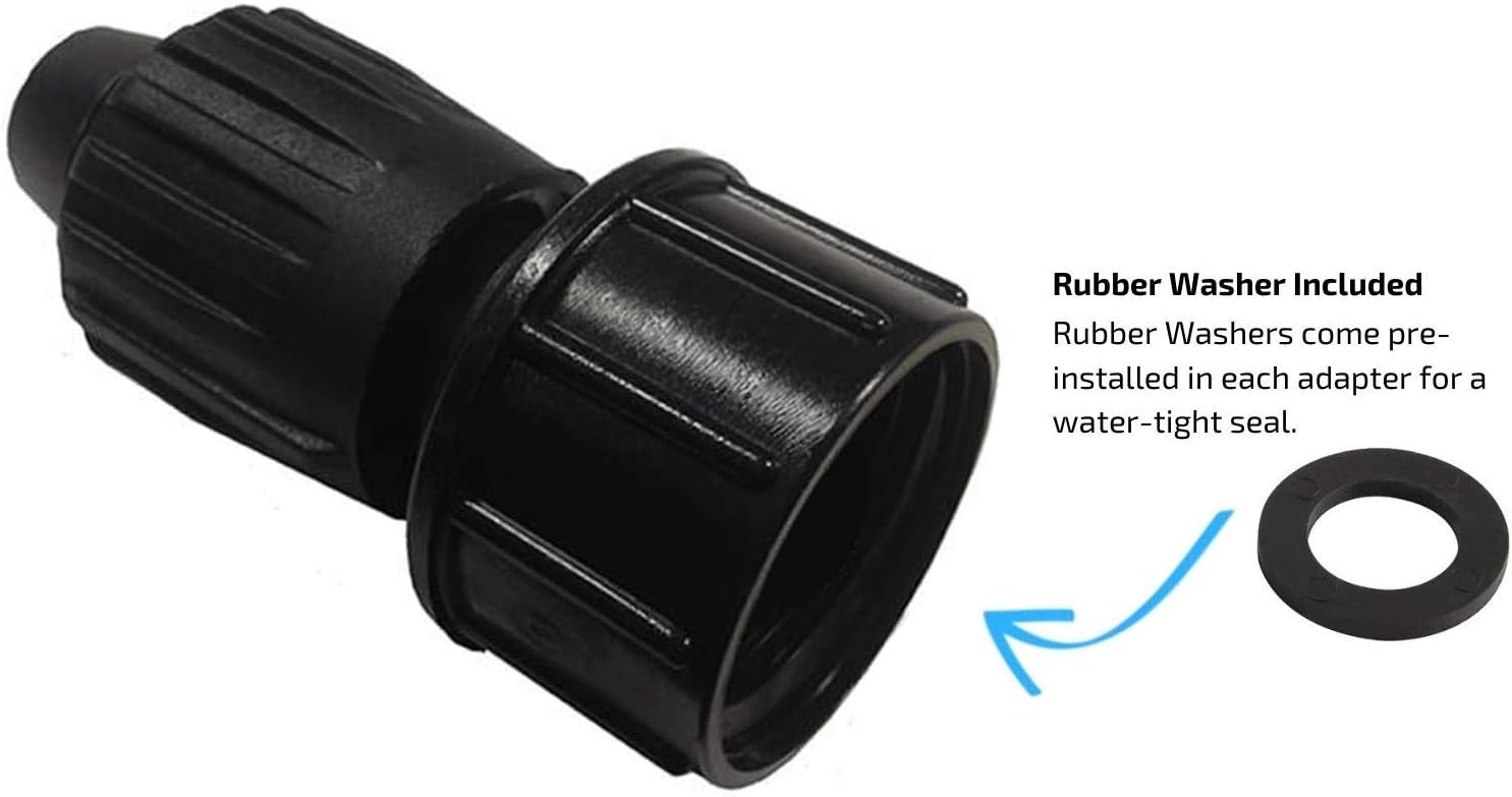 3-Pack 1/2 Inch Drip Irrigation Tubing to Faucet/Garden Hose Adapter