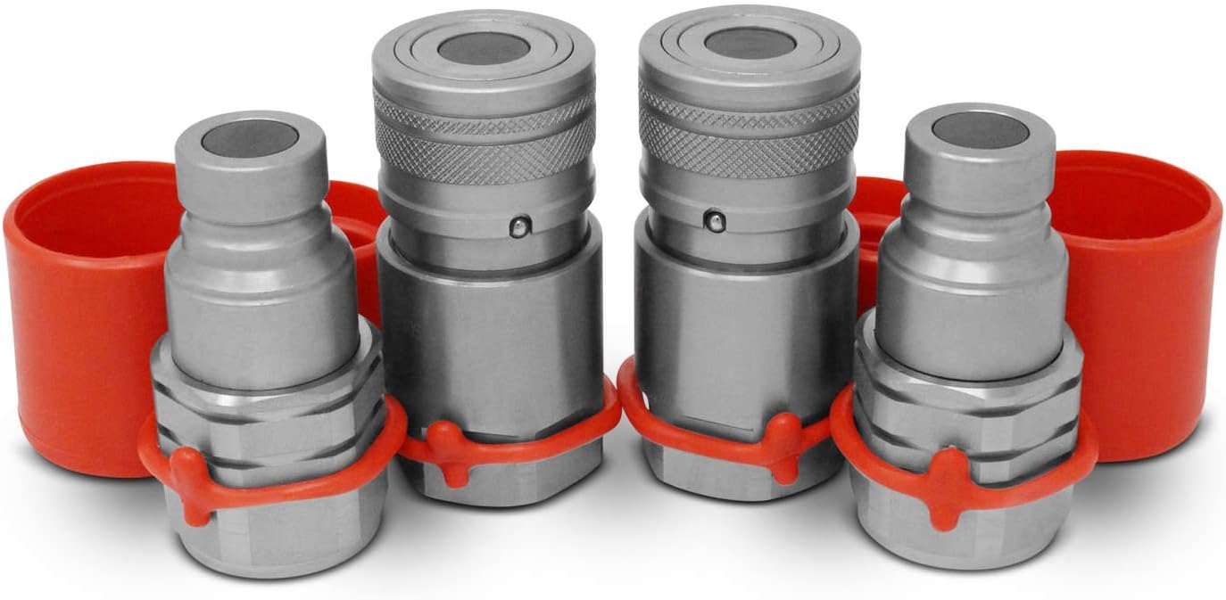 Skid Steer Bobcat Flat Face Hydraulic Quick Connect Couplers