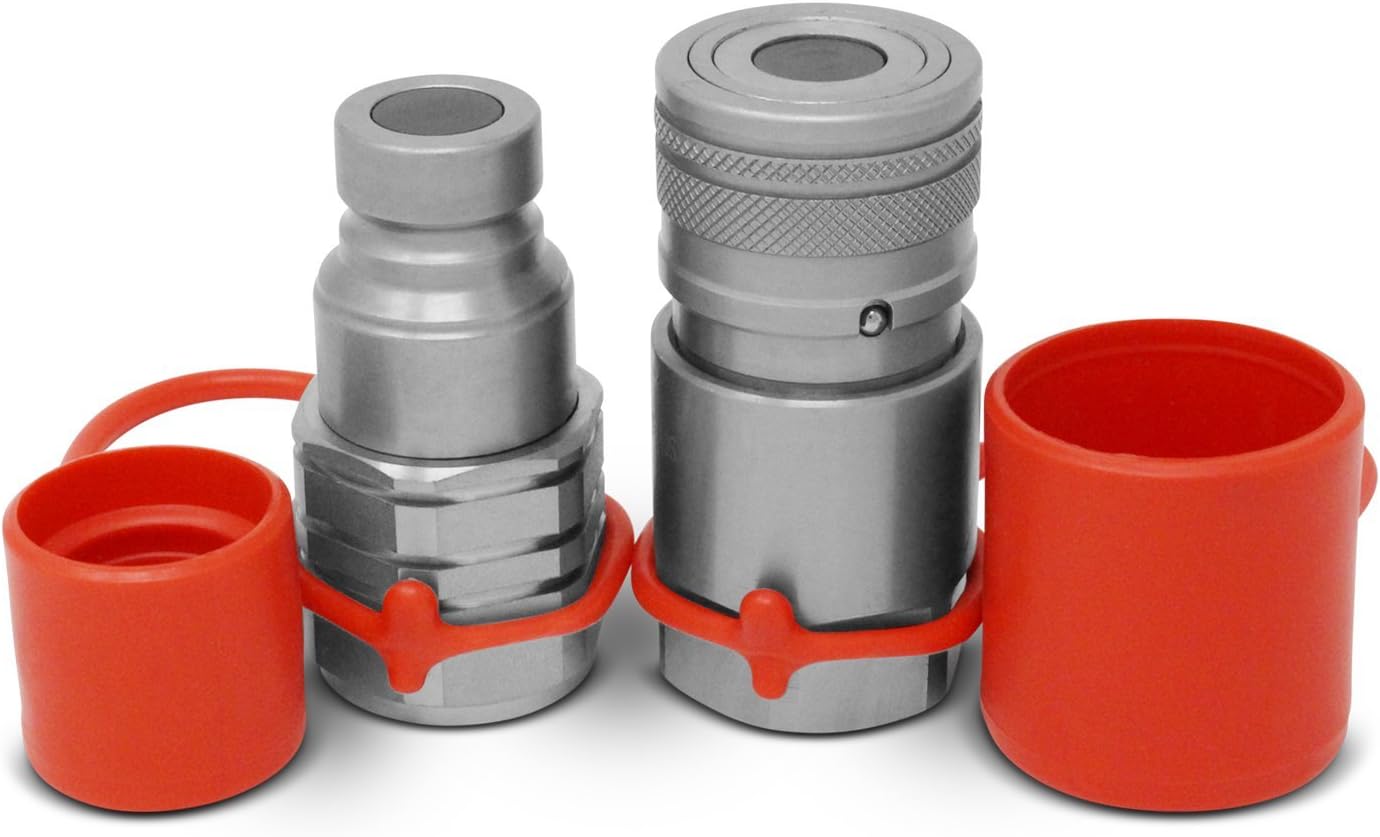Skid Steer Bobcat Flat Face Hydraulic Quick Connect Couplers