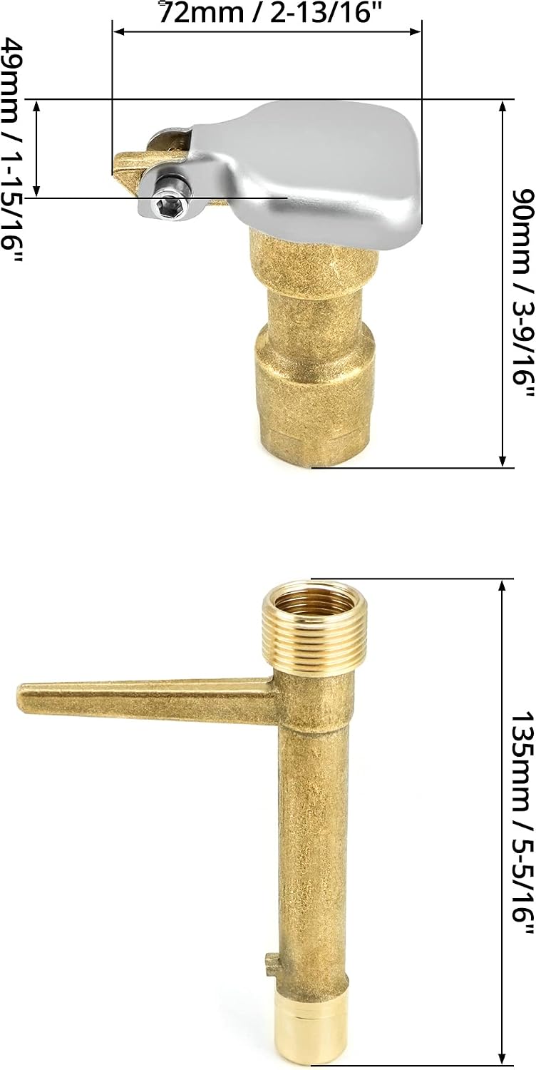  2 Sets G3/4 BSP Brass Quick Coupler Valves