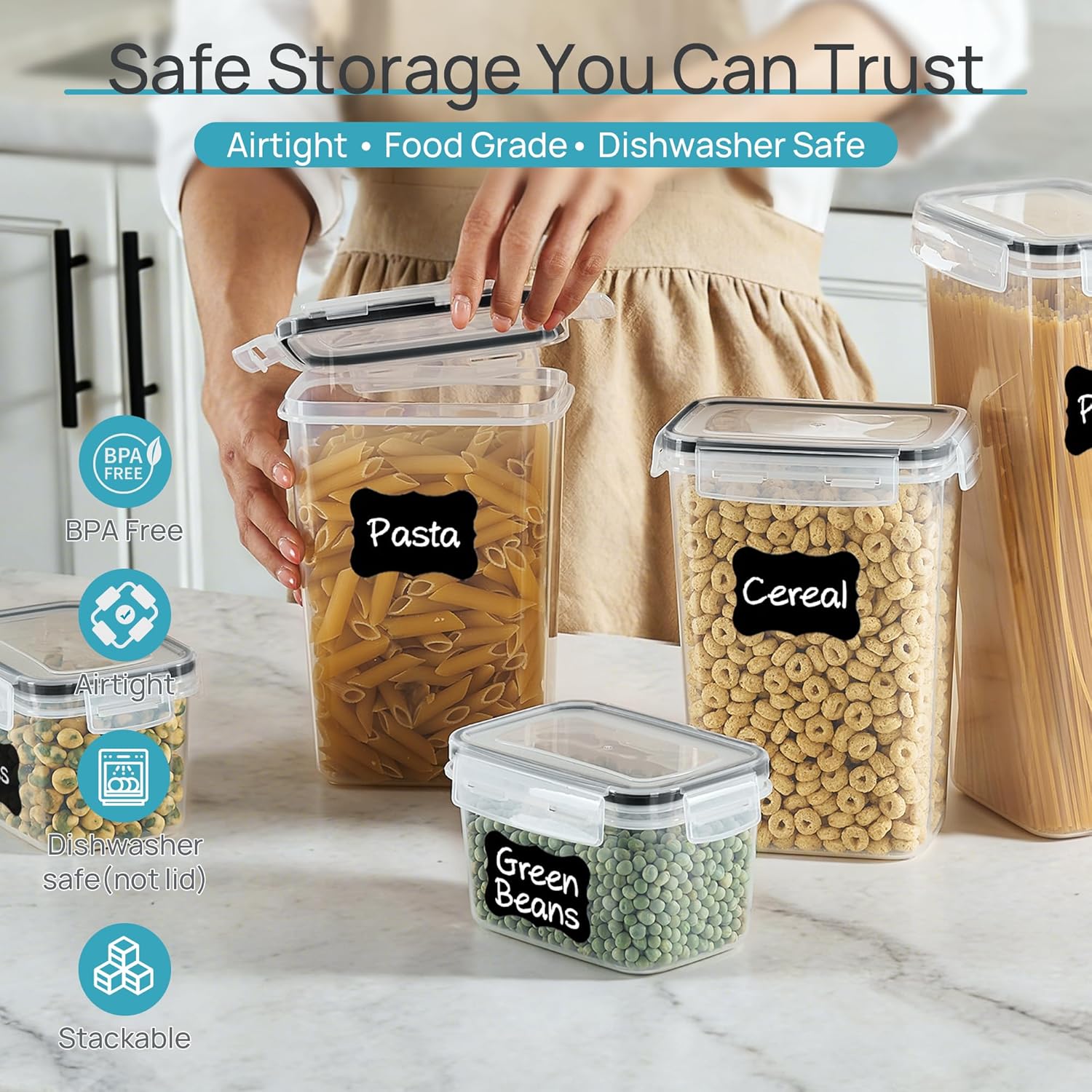Airtight Food Storage Containers with Lids