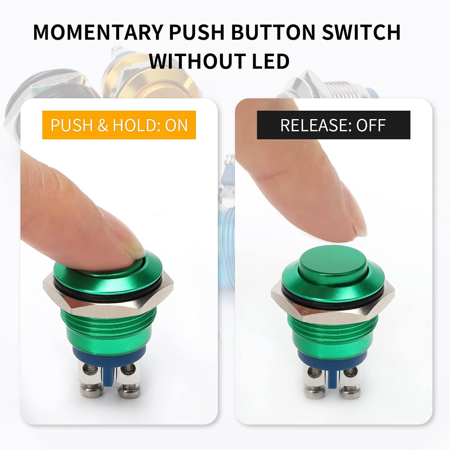 16MM 5/8" Momentary Push Button Switch