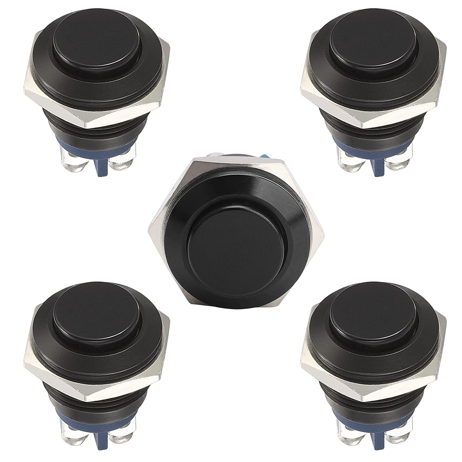 5pcs 16mm Momentary Push Button