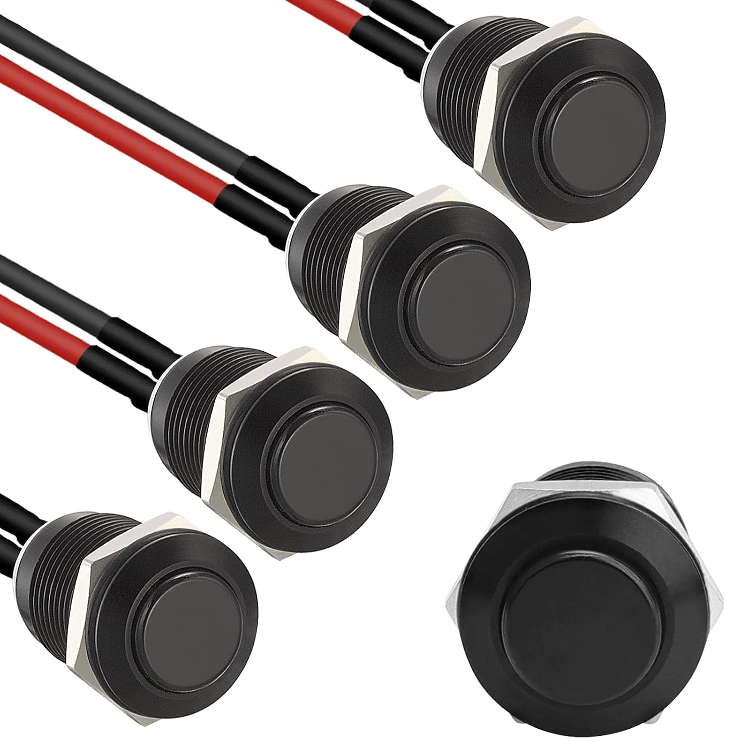 5pcs 12mm Momentary Push Button
