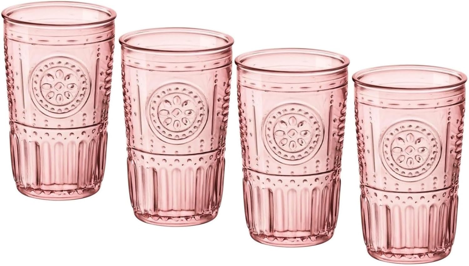  Romantic Set Of 4 Cooler Glasses