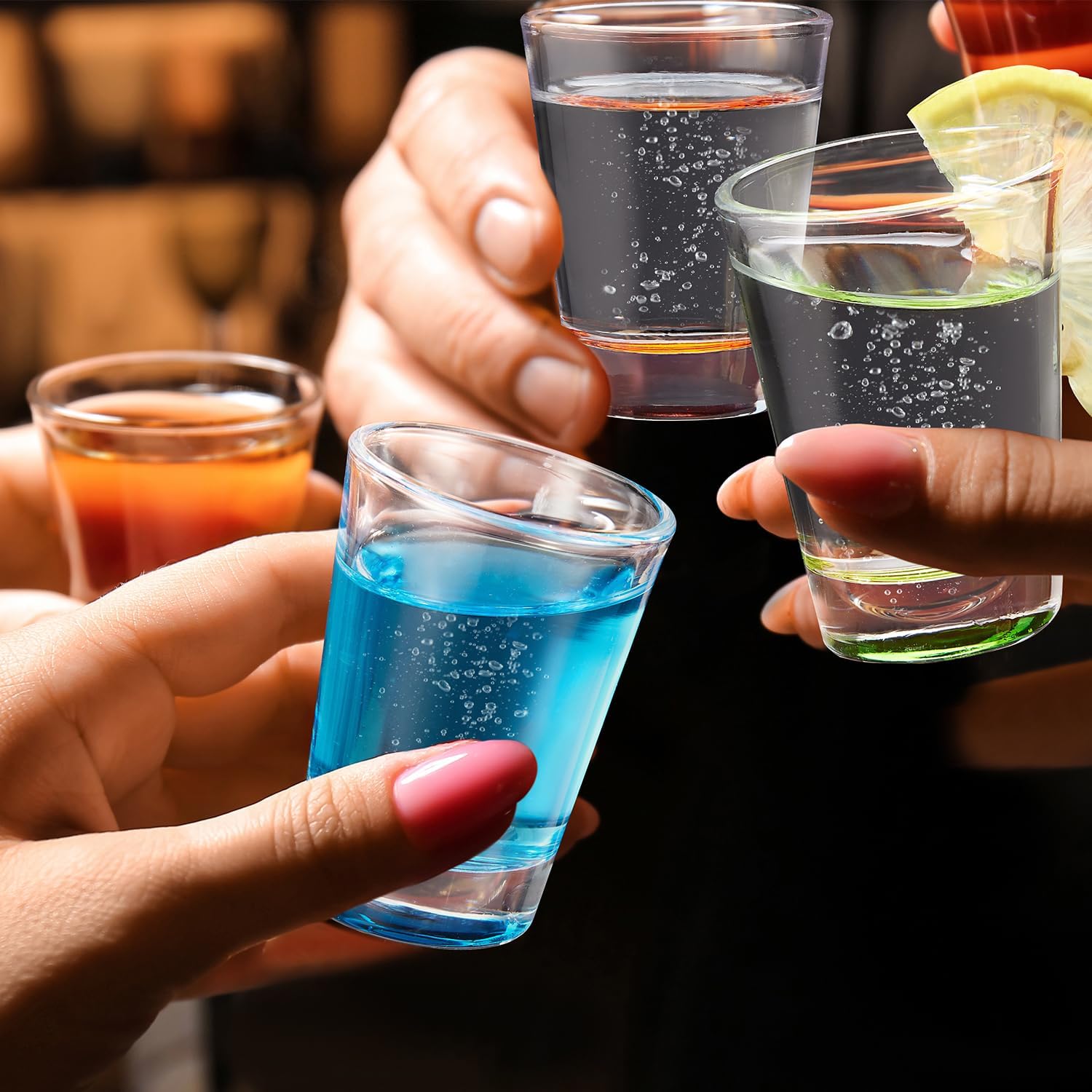 6 Pack Heavy Base Shot Glasses Set