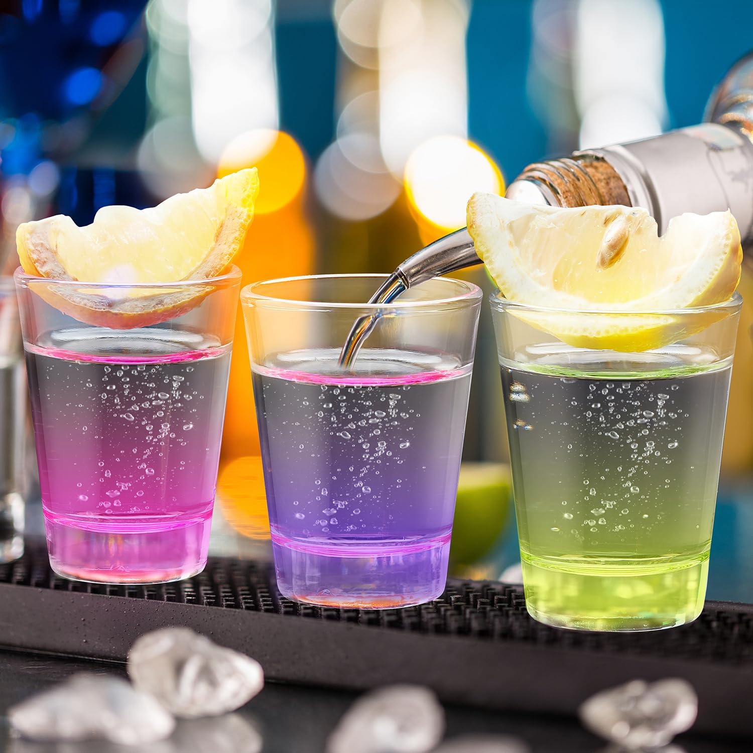 6 Pack Heavy Base Shot Glasses Set