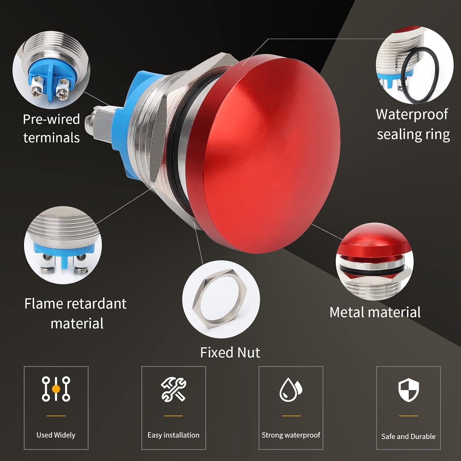 16mm Momentary Push Button Switch