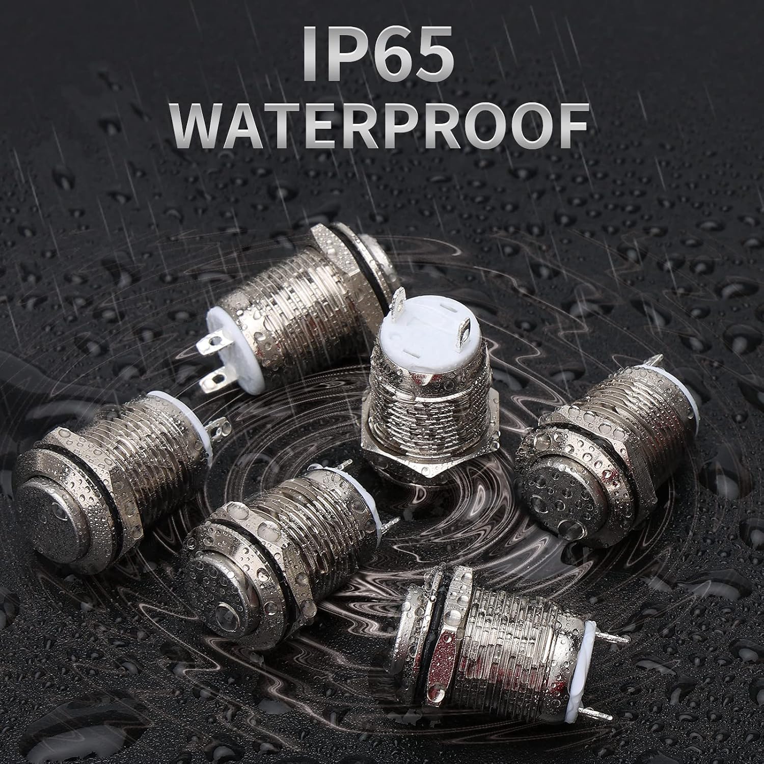 6pcs 12mm Momentary Push Button