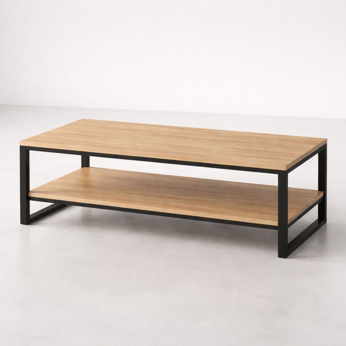 Couchtisch Holz Metall 120x60x40 cm