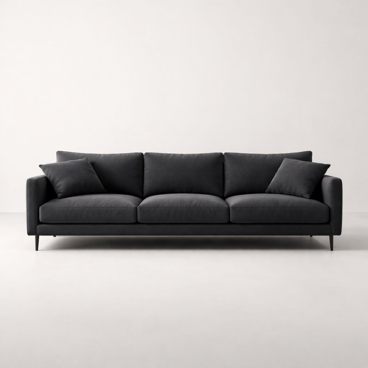 Drei-Sitzer-Sofa Stoff Anthrazit 220x85x75 cm
