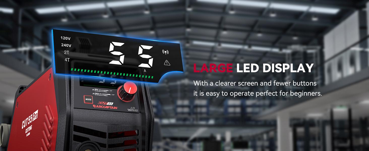 ARCCAPTAIN CUT55 Pro Plasma Cutter APP Control 55 Amp Non-Touch Pilot Arc 120V/240V Dual Voltage Large LED Display 2T/4T 3/4 Inch Cut DC Inverter IGBT High-Frequency Plasma Cutter for Stainless Steel Aluminum Iron Fabrication #Summervibes ARCCAPTAIN CUT55 Pro Plasma Cutter APP Control 55 Amp Non-Touch Pilot Arc 120V/240V Dual Voltage Large LED Display 2T/4T 3/4 Inch Cut DC Inverter IGBT High-Frequency Plasma Cutter for Stainless Steel Aluminum Iron Fabrication #Summervibes