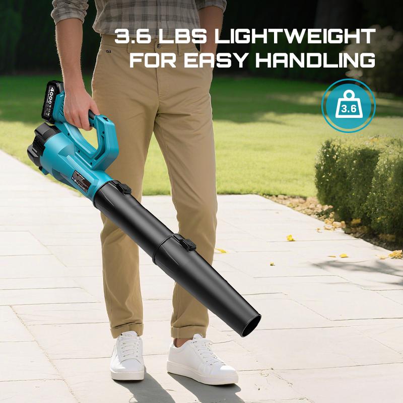 【FathersDay Gift】SEESII  Leaf Blower Cordless Electric Leaf Blower/Snow Blower  780CFM/440MPH Brushless Motor 2x4000mAh Batteries Handheld Snow Blower Variable Speed Control Turbo Button Electric Blower for Lawn Care Debris Dust Removal Outdoorfun