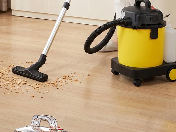 PRETEC 5.5+1 Gallon Wet & Dry Vacuum – 17 kPa Powerful Suction, 4-in-1 Multi-Purpose Cleaner with 15 ft Cord, Quiet 70 dB Operation – Ideal for Dog Hair, Garage, Home & Car PRETEC 5.5+1 Gallon Wet & Dry Vacuum – 17 kPa Powerful Suction, 4-in-1 Multi-Purpose Cleaner with 15 ft Cord, Quiet 70 dB Operation – Ideal for Dog Hair, Garage, Home & Car