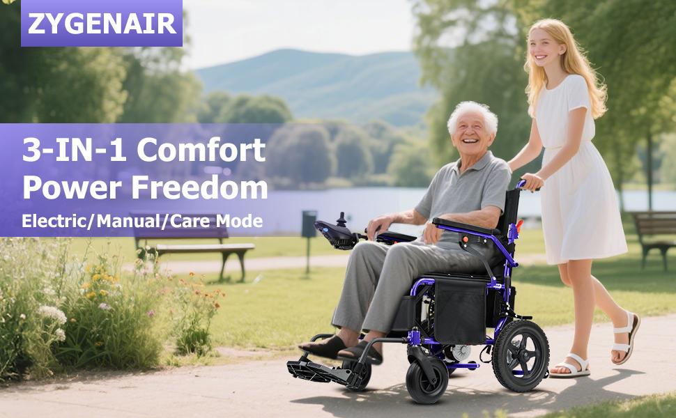 【Zygenair】 Electric Wheelchair for Adults Lightweight Foldable Power Wheelchair with 500W Dual Motors 15 Miles Range All Terrain Wheels 330 lbs Capacity Enhanced Safety Features Durable Shock Absorbing Posture Aid 【Zygenair】 Electric Wheelchair for Adults Lightweight Foldable Power Wheelchair with 500W Dual Motors 15 Miles Range All Terrain Wheels 330 lbs Capacity Enhanced Safety Features Durable Shock Absorbing Posture Aid