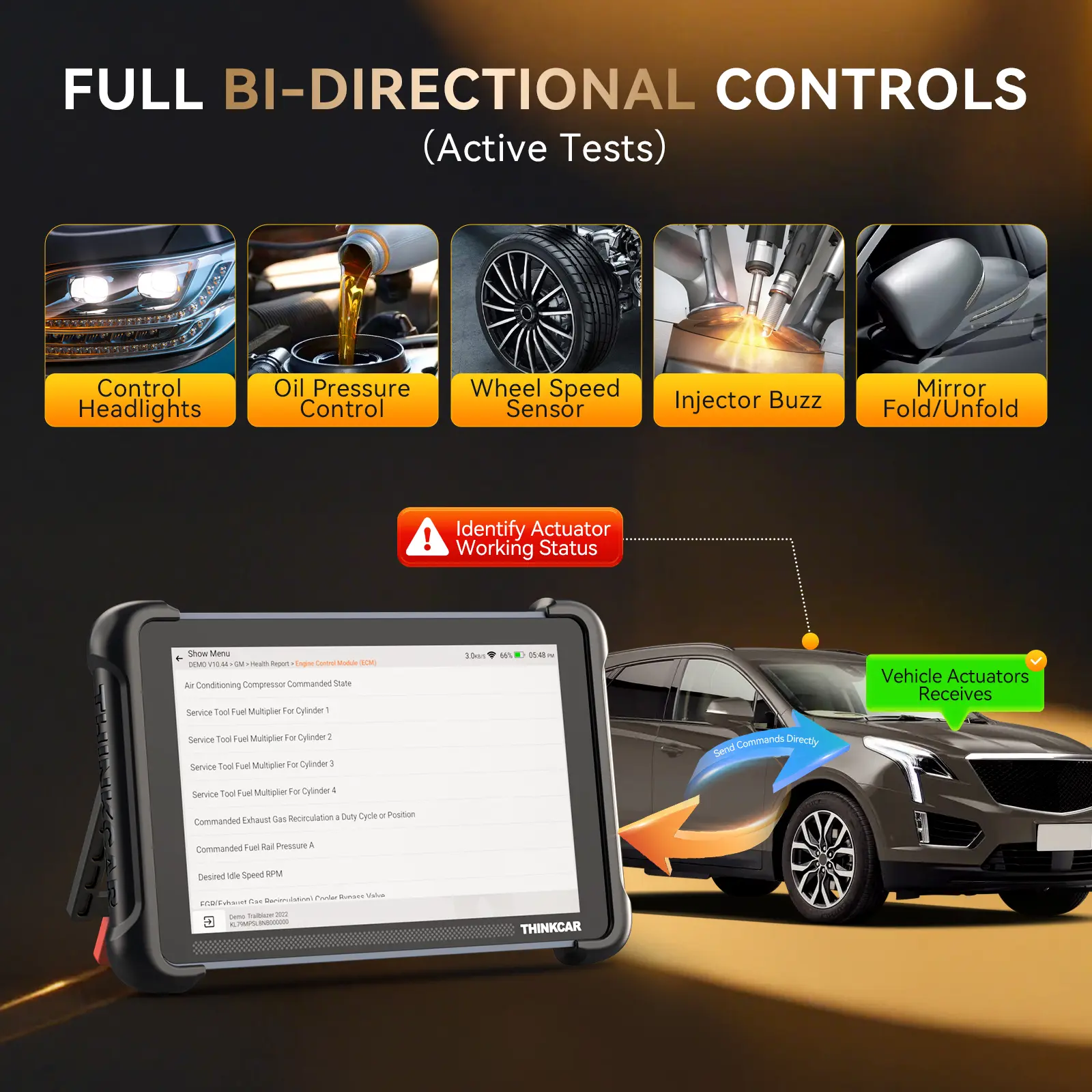 Escáner OBD2  689BT con codificación de ECU