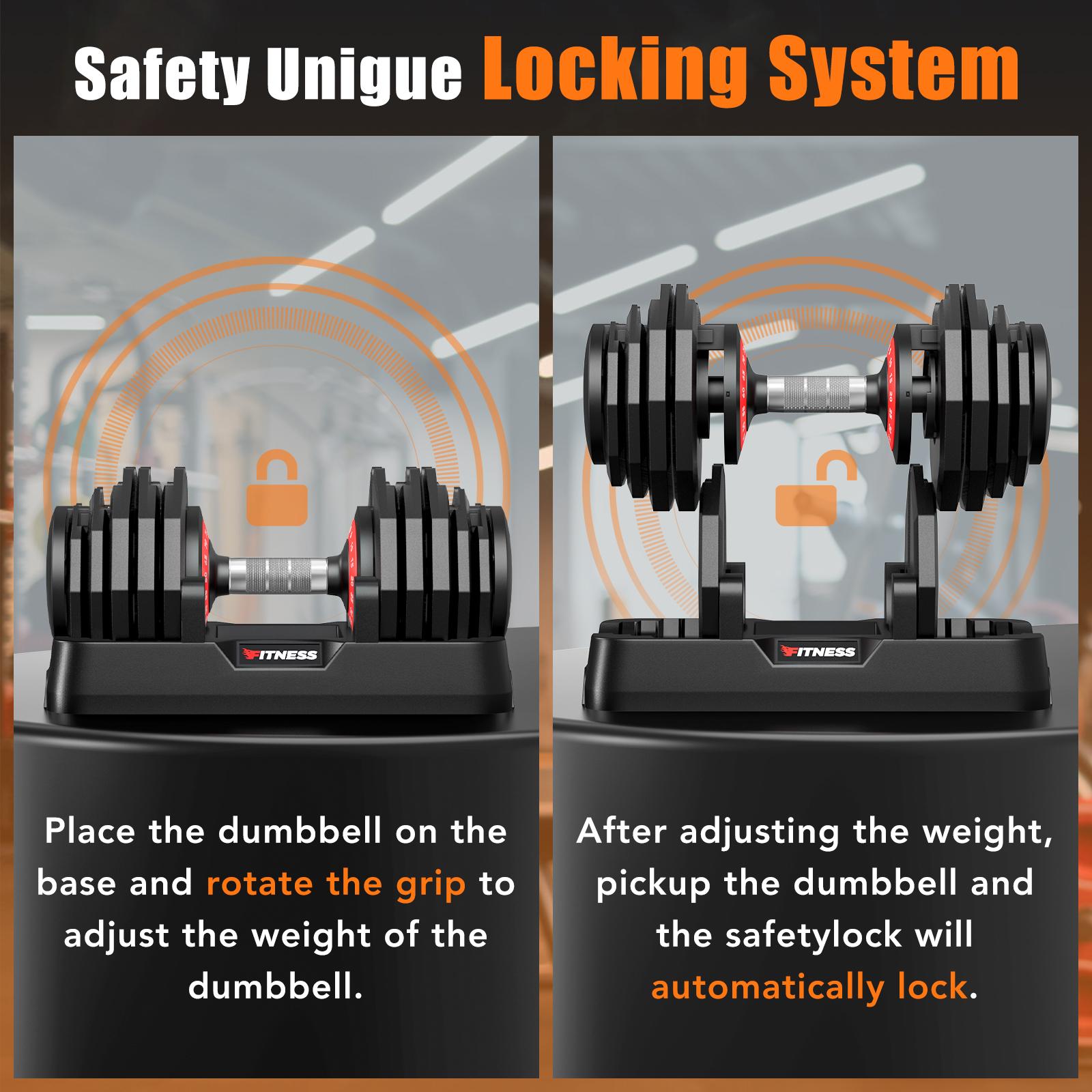 Bearbro 55lb/80lb Adjustable Dumbbells, 1-Sec Adjustable Weights Dumbbells , 5 in 1 Free Dumbbell with Anti-Slip Texture Handle, Weight Set For Home Gym Suit both Men and Women,dealsforyoudays Bearbro 55lb/80lb Adjustable Dumbbells, 1-Sec Adjustable Weights Dumbbells , 5 in 1 Free Dumbbell with Anti-Slip Texture Handle, Weight Set For Home Gym Suit both Men and Women,dealsforyoudays
