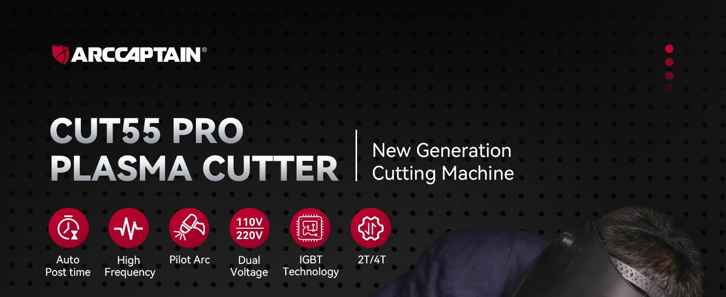 ARCCAPTAIN CUT55 Pro Plasma Cutter APP Control 55 Amp Non-Touch Pilot Arc 120V/240V Dual Voltage Large LED Display 2T/4T 3/4 Inch Cut DC Inverter IGBT High-Frequency Plasma Cutter for Stainless Steel Aluminum Iron Fabrication #Summervibes ARCCAPTAIN CUT55 Pro Plasma Cutter APP Control 55 Amp Non-Touch Pilot Arc 120V/240V Dual Voltage Large LED Display 2T/4T 3/4 Inch Cut DC Inverter IGBT High-Frequency Plasma Cutter for Stainless Steel Aluminum Iron Fabrication #Summervibes