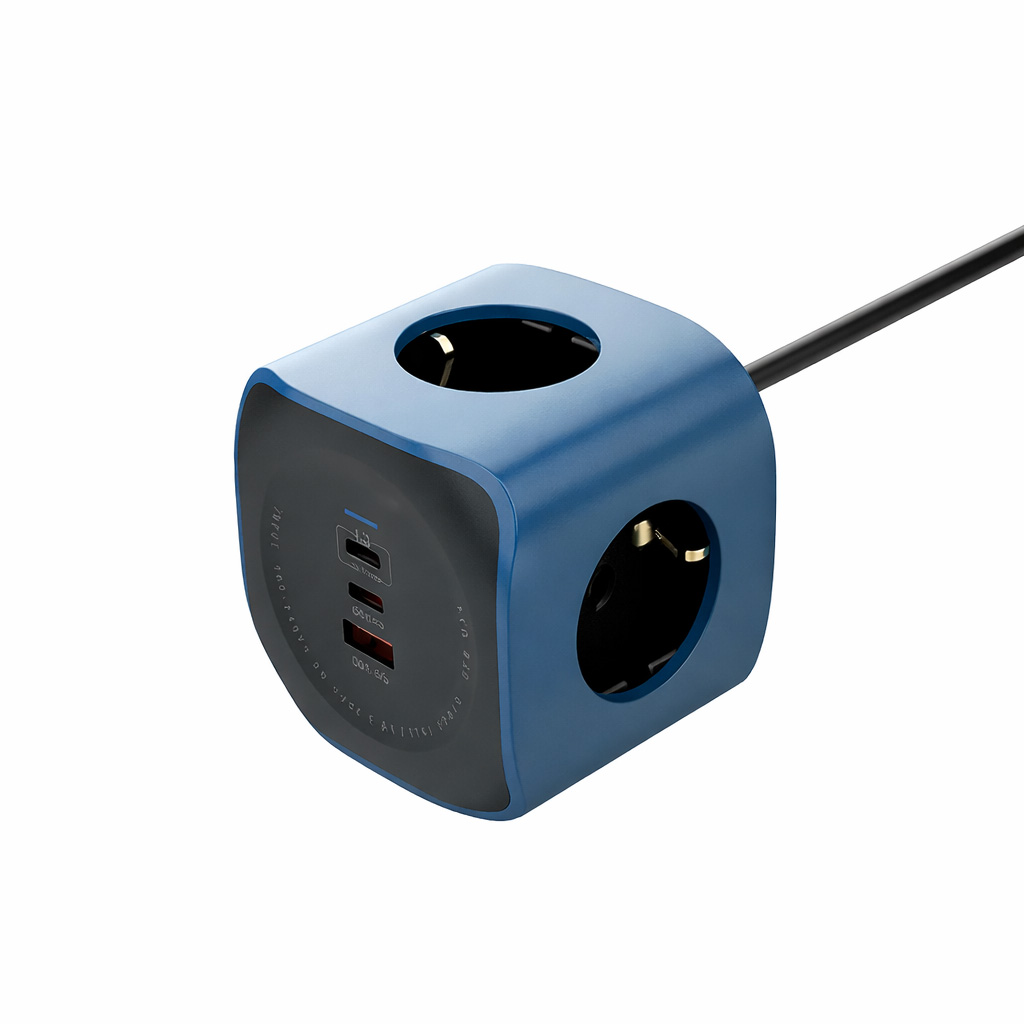 Steckdosenwürfel mit USB-C 65W