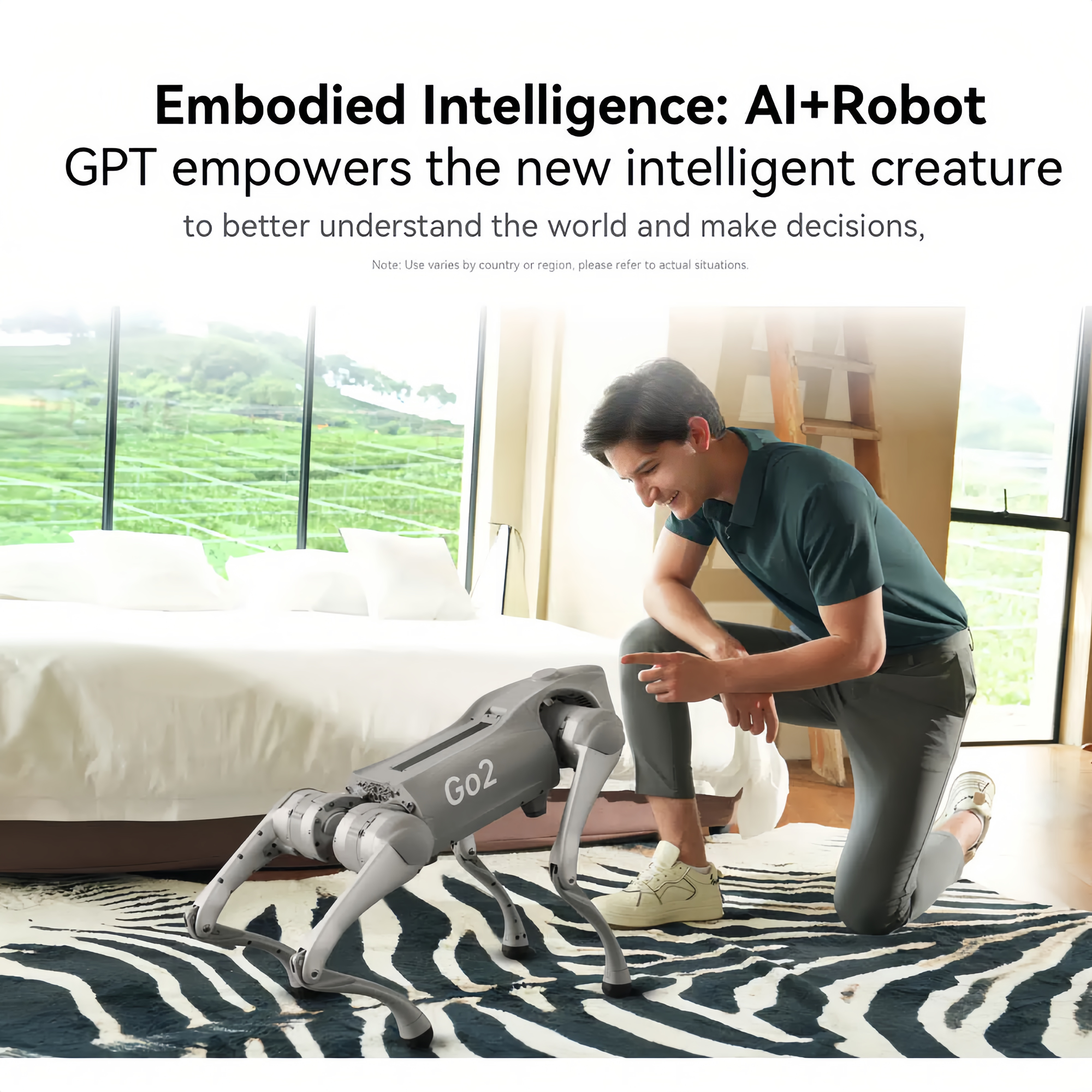 Robot Dog Quadruped Robotics for Adults Embodied AI Homedog Go2 Air, Go2 Pro, Go2 X