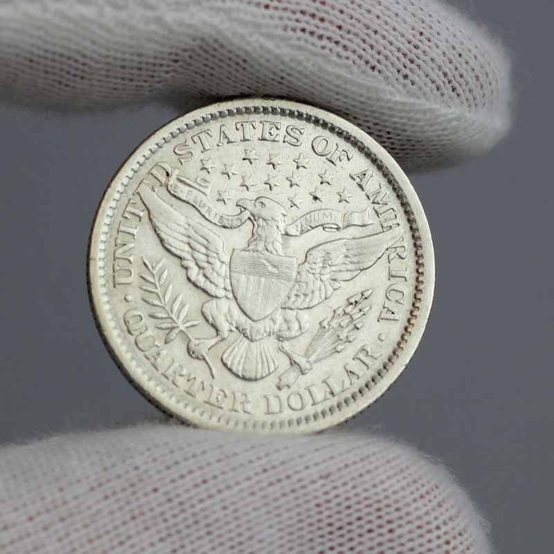 【 Estate-Sourced Coin 】1899 Silver Barber Quarter